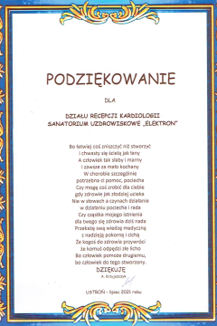 podziekowanie